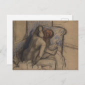 エドガー・デガ |女性が髪を乾かす ポストカード (正面/裏面)