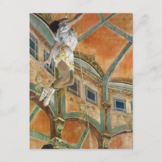 エドガー・デガ 恋しく思| La la at the Cirque Fernando ポストカード (正面)