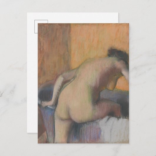 エドガー・デガ |浴槽に足を踏み入れるバザー ポストカード (正面/裏面)