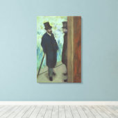 エドガー・デガ |演劇の友達 キャンバスプリント (インサイチュ (ウッドフロア))