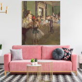 エドガー・デガ |踊りクラス， c.1873-76 キャンバスプリント (インサイチュ (リビング))