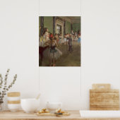 エドガー・デガ |踊りクラス， c.1873-76 ポスター (キッチン)