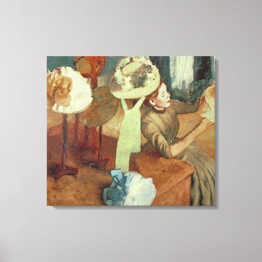 エドガー・デガ | 1879/86 The Millinery Shop キャンバスプリント (正面)