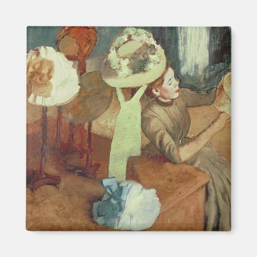 エドガー・デガ | 1879/86 The Millinery Shop マグネット (正面)