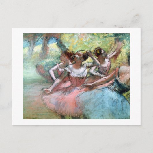 エドガー・デガ | 4バレリーナステージ ポストカード (正面)