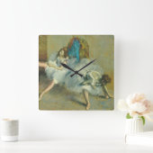 エドガー・デガ | Before the Ballet, 1890-1892 スクエア壁時計 (ホーム)