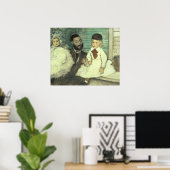 エドガー・デガ | Comte Le Picとその息子 ポスター (ホームオフィス)