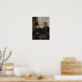 エドガー・デガ | Evariste de Valernesの自画像 ポスター (キッチン)