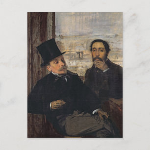 エドガー・デガ   Evariste de Valernesの自画像 ポストカード
