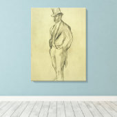 エドガー・デガ | Ludovic Halevyポートレート キャンバスプリント (インサイチュ (ウッドフロア))