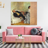 エドガー・デガ | MonsieurとMadame Edouard Manet キャンバスプリント (インサイチュ (リビング))