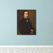 エドガー・デガ | Self portrait, 1855 キャンバスプリント (インサイチュ (ウッドフロア))