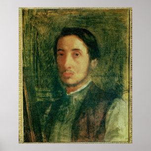 エドガー・デガ   Self Portrait as a Young Man ポスター