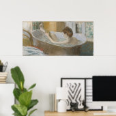 エドガー・デガ | Woman in her bath, Sponging her leg ポスター (ホームオフィス)