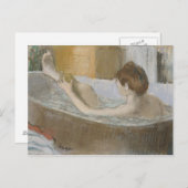 エドガー・デガ | Woman in her bath, Sponging her leg ポストカード (正面/裏面)