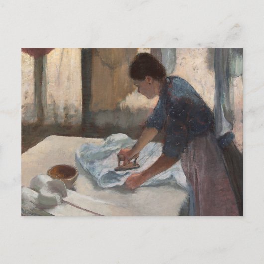 エドガー・デガ | Woman Ironing, c.1876-87 ポストカード (正面)
