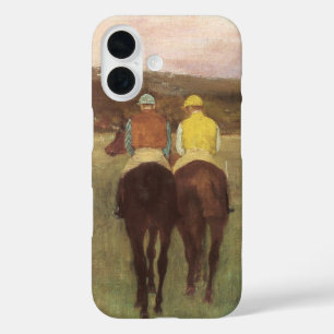 エドガー・ドガのロンシャン競馬場の競走馬 iPhone 16ケース