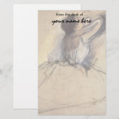 エドガー・ドガのヴィンテージのバレリーナの芸術著ダンサー 便箋 (正面/裏面)