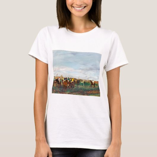 エドガー・ドガの競馬 Tシャツ (正面)
