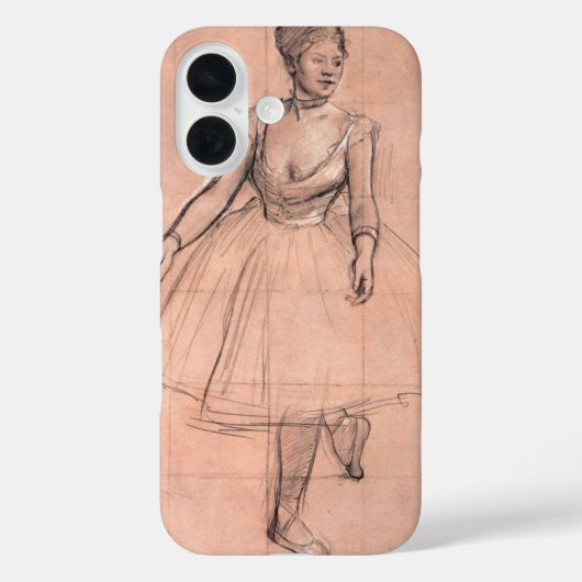 エドガー・ドガスの「バレエダンサー（習作）」ヴィンテージアート Case-Mate iPhoneケース (裏面)