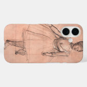 エドガー・ドガスの「バレエダンサー（習作）」ヴィンテージアート Case-Mate iPhoneケース (裏面 (横))