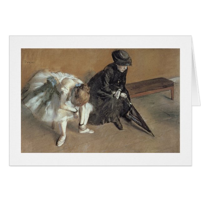 エドガー・ドガ待っている| c.1882 (正面横)