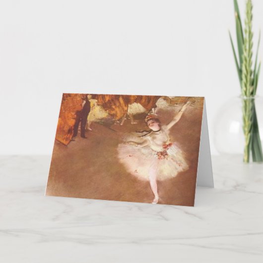 エドガー・ドガ星の挨拶状 カード (正面)