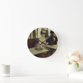 エドガー・ドガ著アブサンの酒飲みかL'Absinthe ラウンド壁時計 (ホーム)