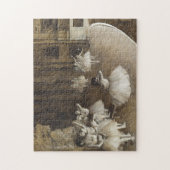 エドガー・ドガ著ステージのバレエのリハーサル ジグソーパズル (縦)