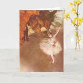エドガー・ドガ著星(プリマバレリーナ) カード (黄色い花)