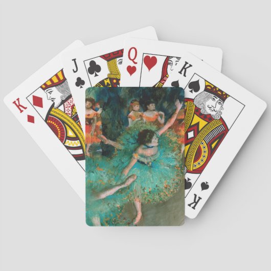 エドガー・ドガ著緑のダンサー トランプ (裏面)