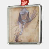 エドガー・ドガ|のジョッキーは前方地位を曲げました メタルオーナメント (左)