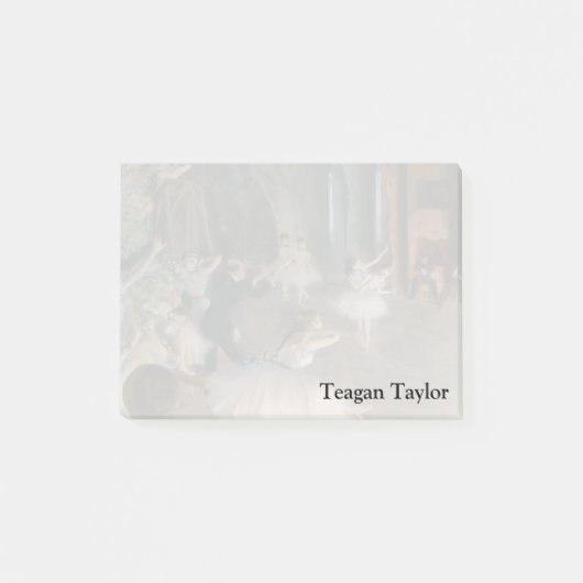 エドガー・ドガ|のステージのリハーサル ポストイット (正面)