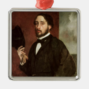 エドガー・ドガ の自画像、c.1862 メタルオーナメント