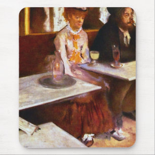 エドガー・ドガ-アブサンの酒飲み マウスパッド