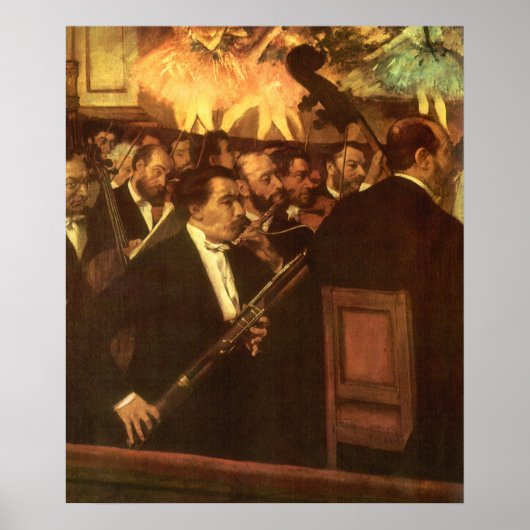 エドガー・ドガ オペラの管弦楽団 ヴィンテージ アート ポスター (正面)