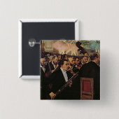 エドガー・ドガ|オペラオーケストラ、c.1870 缶バッジ (正面&裏面)