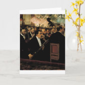 エドガー・ドガ-オペラ1870年のクラリネットのOrcchestra カード (黄色い花)