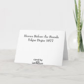 エドガー・ドガ カード (裏面)