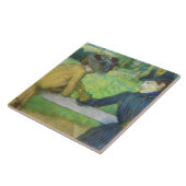 エドガー・ドガ|ゲートで傾いている2人の女性 タイル (側面)