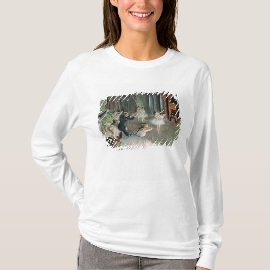 エドガー・ドガ|ステージのバレエのリハーサル Tシャツ (正面)