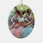 エドガー・ドガ|ステージの4人のバレリーナ セラミックオーナメント (右)