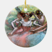 エドガー・ドガ|ステージの4人のバレリーナ セラミックオーナメント (裏面)