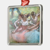 エドガー・ドガ|ステージの4人のバレリーナ メタルオーナメント (左)
