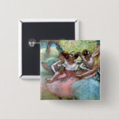 エドガー・ドガ|ステージの4人のバレリーナ 缶バッジ (正面&裏面)