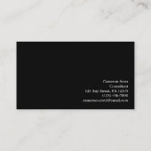 エドガー・ドガ|ダンス教室 名刺 (裏面)