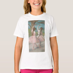 エドガー・ドガ ピンクのダンサーたち Tシャツ