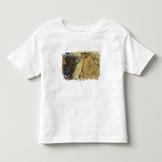 エドガー・ドガ|ライダーの2つの勉強 トドラーTシャツ (正面)