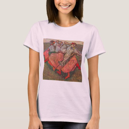 エドガー・ドガ「三人のロシア人ダンサー」 Tシャツ (正面)