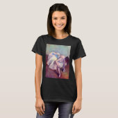 エドガー・ドガ「座る踊り子」ヴィンテージ バレエ アート Tシャツ (正面フル)